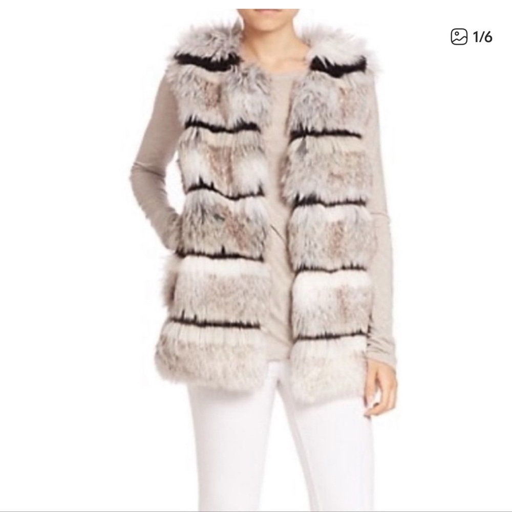 Calypso St. Barth Merveille Faux Fur Vest Jacket